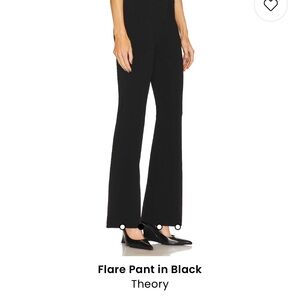 THEORY HIGH RISE STRETCHY BLACK FLARES BRAND NEW pants